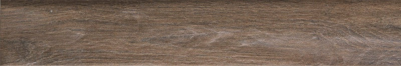 Dettaglio piastrella da pavimento in gres porcellanato effetto legno rustico, serie Vintage di Ceramica Rondine, colore Brune 7.5x45 