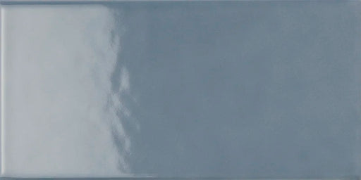 Piastrella ceramica pasta bianca Back To Basic Ceruleo 7.5x15 Eccentrico, effetto tinta unita lucido