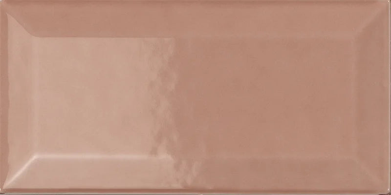 Piastrella ceramica pasta bianca Back To Basic Cipria Bisellato 7.5x15 Eccentrico, effetto diamantato lucido