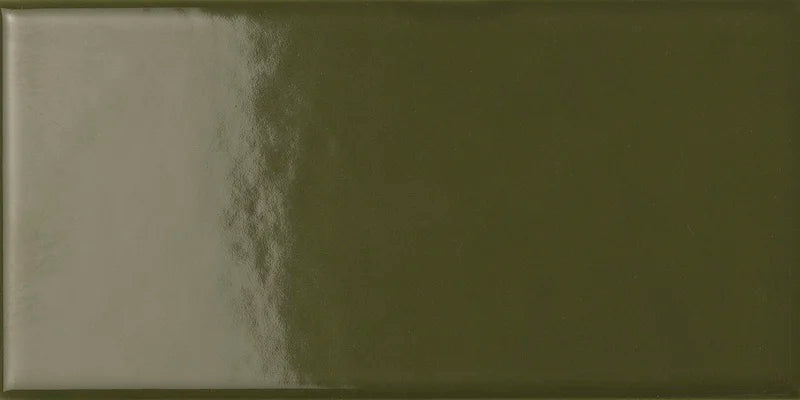 Piastrella ceramica pasta bianca Back To Basic Muschio 7.5x15 Eccentrico, effetto tinta unita lucido