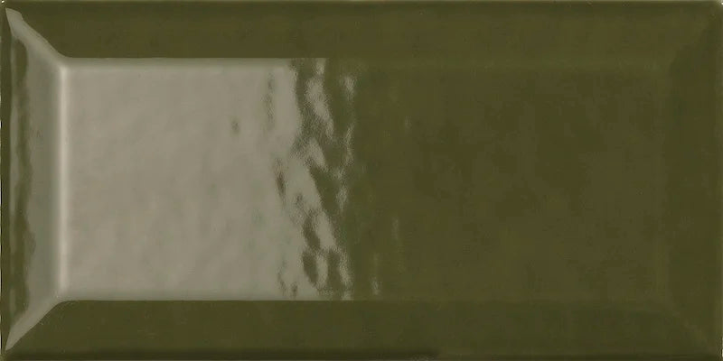 Piastrella ceramica pasta bianca Back To Basic Muschio Bisellato 7.5x15 Eccentrico, effetto diamantato lucido