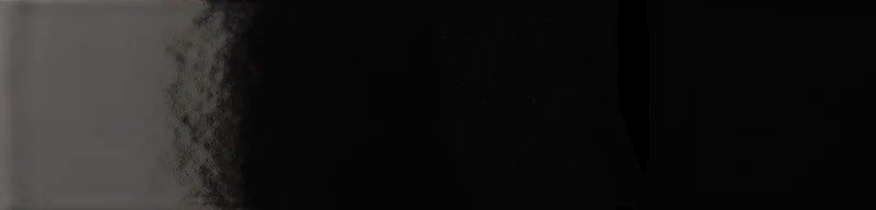 Piastrella ceramica pasta bianca Back To Basic Nero 6x25 Eccentrico, effetto mattoncino lucido.