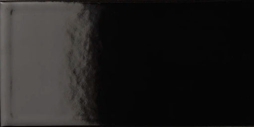 Piastrella ceramica pasta bianca Back To Basic Nero 7.5x15 Eccentrico, effetto tinta unita lucido