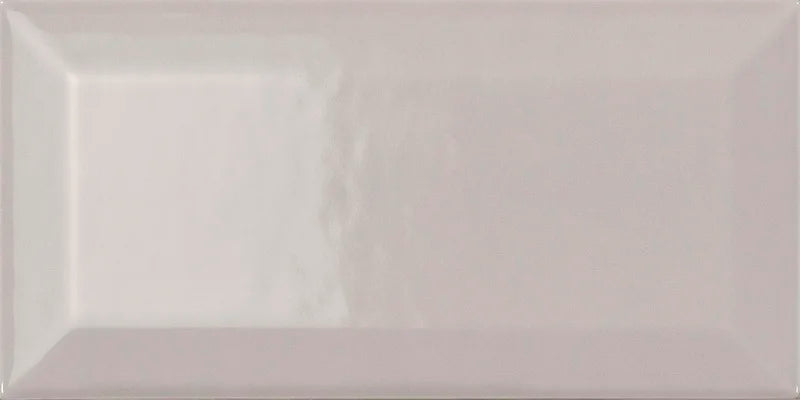 Piastrella ceramica pasta bianca Back To Basic Perla Bisellato 7.5x15 Eccentrico, effetto diamantato lucido