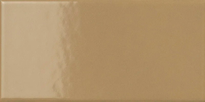 Piastrella ceramica pasta bianca Back To Basic Ocra 7.5x15 Eccentrico, effetto tinta unita lucido