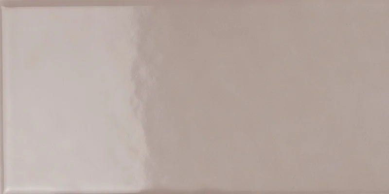 Piastrella ceramica pasta bianca Back To Basic Tortora 7.5x15 Eccentrico, effetto tinta unita lucido