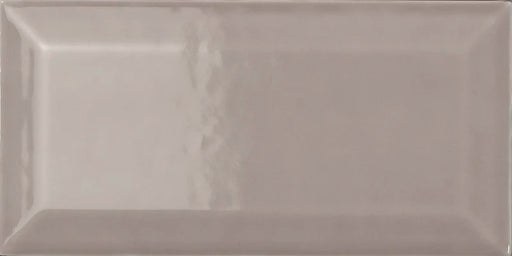 Piastrella ceramica pasta bianca Back To Basic Tortora Bisellato 7.5x15 Eccentrico, effetto diamantato lucido