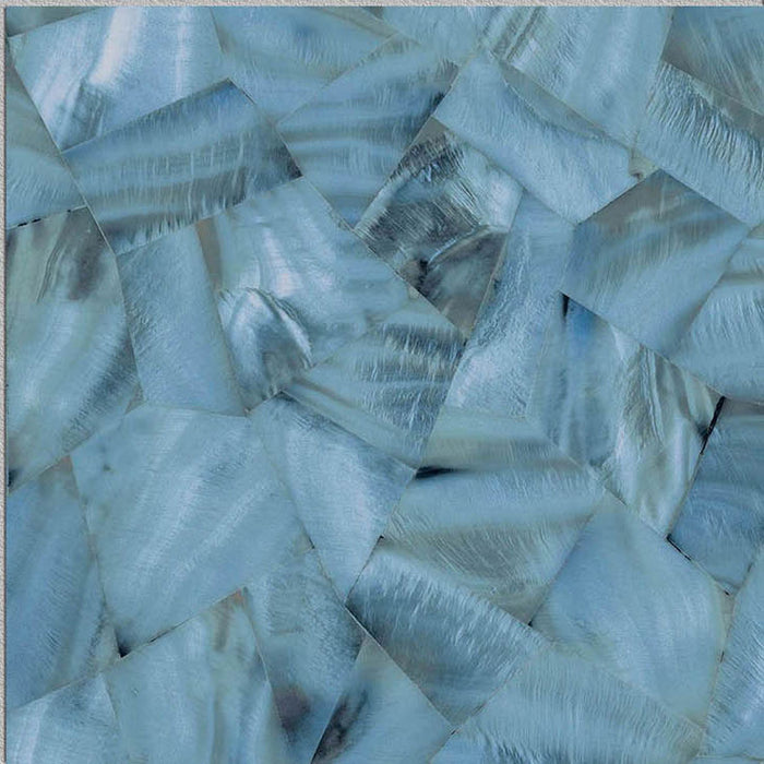 Dettaglio piastrella per pavimento e rivestimento in gres porcellanato effetto fondale marino. Collezione Swimming Sea di Ceramica Valsecchia, formato 15x15, Bay Sky