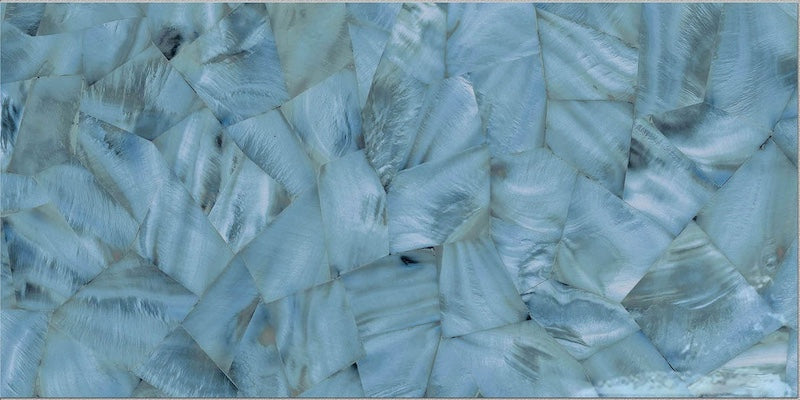 Dettaglio piastrella per pavimento e rivestimento in gres porcellanato effetto fondale marino. Collezione Swimming Sea di Ceramica Valsecchia, formato 15x30, Bay Sky