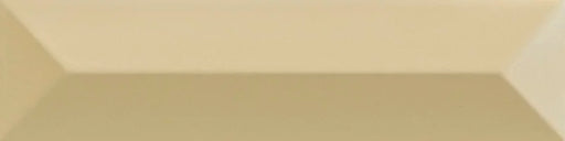 Piastrella ceramica pasta bianca Beat Charleston Lemonade 5x20 Eccentrico, effetto mattoncino a rilievo opaco.