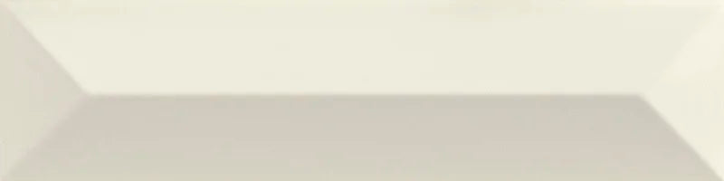 Piastrella ceramica pasta bianca Beat Charleston Milk 5x20 Eccentrico, effetto mattoncino a rilievo opaco.