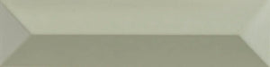 Piastrella ceramica pasta bianca Beat Charleston Sage 5x20 Eccentrico, effetto mattoncino a rilievo opaco.
