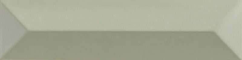 Piastrella ceramica pasta bianca Beat Charleston Sage 5x20 Eccentrico, effetto mattoncino a rilievo opaco.
