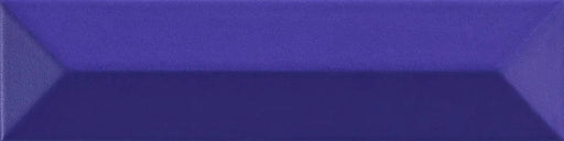 Piastrella ceramica pasta bianca Beat Charleston Ultramarine 5x20 Eccentrico, effetto mattoncino a rilievo opaco.