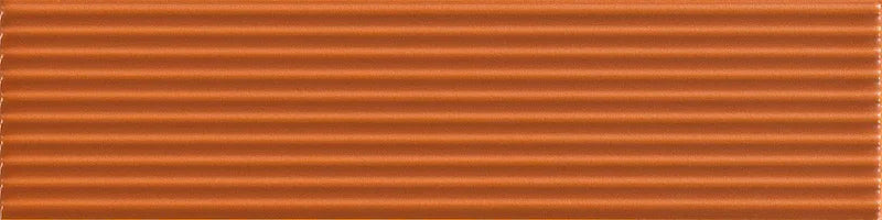 Piastrella ceramica pasta bianca Beat Dixie Cinnamon 5x20 Eccentrico, effetto mattoncino rigato opaco.