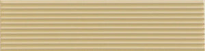 Piastrella ceramica pasta bianca Beat Dixie Lemonade 5x20 Eccentrico, effetto mattoncino rigato opaco.