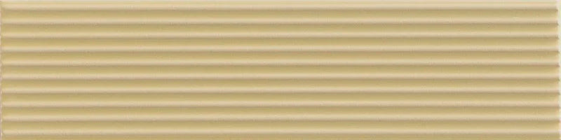 Piastrella ceramica pasta bianca Beat Dixie Lemonade 5x20 Eccentrico, effetto mattoncino rigato opaco.