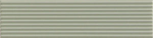 Piastrella ceramica pasta bianca Beat Dixie Sage 5x20 Eccentrico, effetto mattoncino rigato opaco.