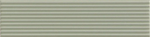 Piastrella ceramica pasta bianca Beat Dixie Sage 5x20 Eccentrico, effetto mattoncino rigato opaco.