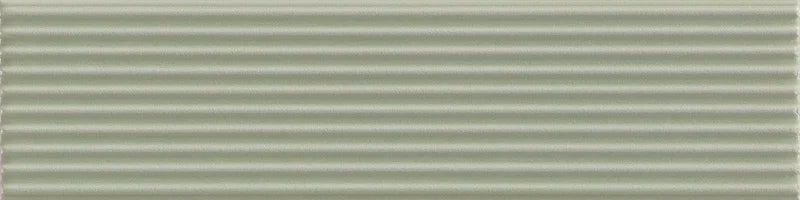 Piastrella ceramica pasta bianca Beat Dixie Sage 5x20 Eccentrico, effetto mattoncino rigato opaco.
