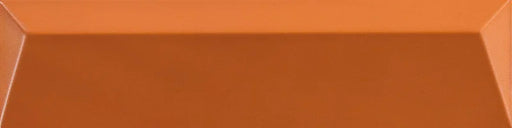 Piastrella ceramica pasta bianca Beat Swing Cinnamon 5x20 Eccentrico, effetto mattoncino a rilievo opaco.