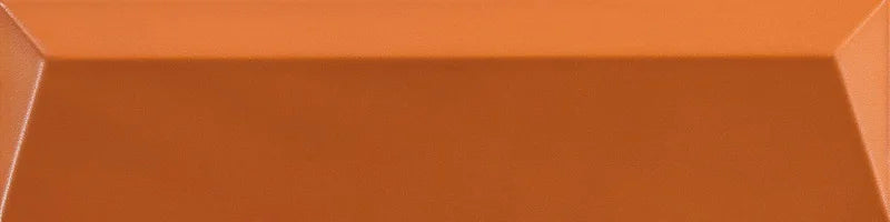 Piastrella ceramica pasta bianca Beat Swing Cinnamon 5x20 Eccentrico, effetto mattoncino a rilievo opaco.