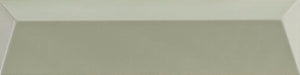 Piastrella ceramica pasta bianca Beat Swing Sage 5x20 Eccentrico, effetto mattoncino a rilievo opaco.