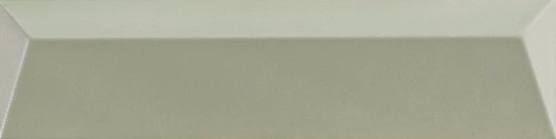 Piastrella ceramica pasta bianca Beat Swing Sage 5x20 Eccentrico, effetto mattoncino a rilievo opaco.