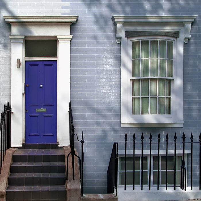 Dettaglio piastrella per rivestimento in gres porcellanato effetto mattoncino rustico Lucido 4,5x23 cm della collezione Brickart, colore Lagoon di Ceramica Settecento