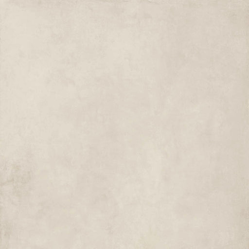 Piastrella per pavimenti esterni in gres effetto cemento della collezione Moov Up di ceramiche Keope, formato 120x120 cm, colore Cream