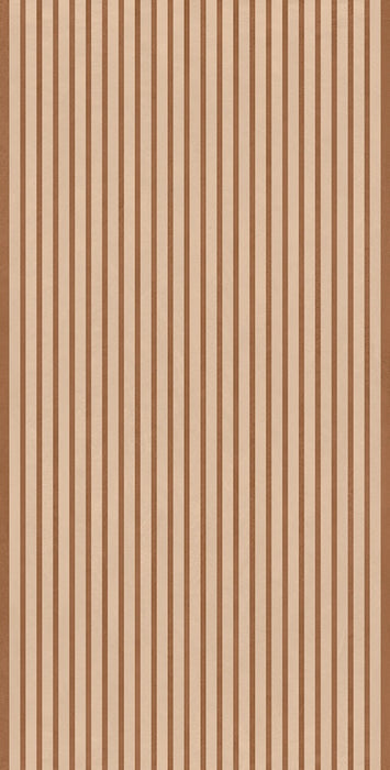 Rivestimento ceramico 60x120 cm cannettato della collezione Ludo, colore Nova 3D Cipria Terra di Ceramica Rondine.