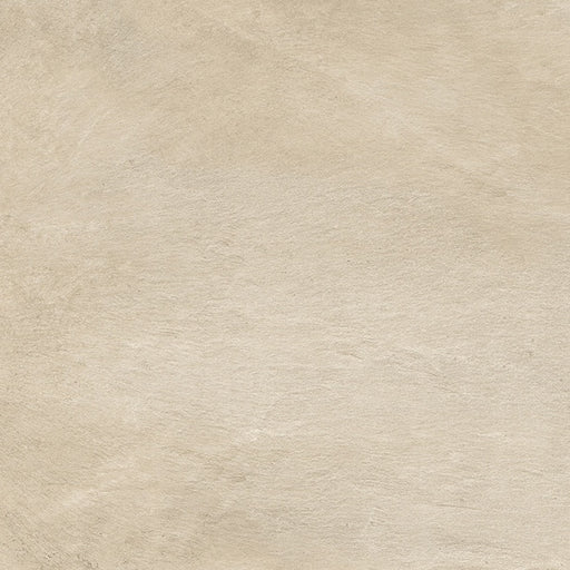 Dettaglio piastrella da pavimento e rivestimento in gres porcellanato effetto pietra naturale di Vesale della collezione Concept Stone di Gardenia Orchidea, formato 80x80, colore Beige Chiaro