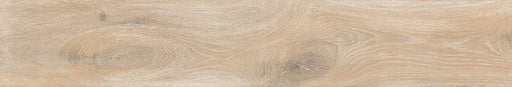 Piastrella per pavimento e rivestimento in gres porcellanato effetto legno rustico della collezione Cortina di Ceramica Rondine, formato 24x150 cm, colore Beige