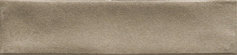 Dettaglio piastrella per rivestimento in gres porcellanato effetto mattoncino opaco 4.8x20 cm della collezione Cruda Brick, colore Beige di Ceramica Rondine