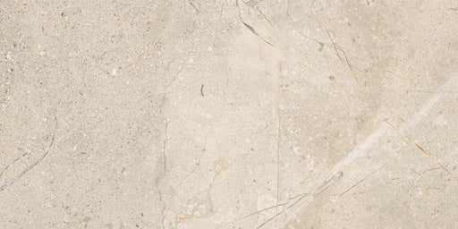 Piastrella in gres porcellanato effetto pietra e marmo della collezione Crust di Ceramica Rondine, formato 30x60 cm, colore Beige