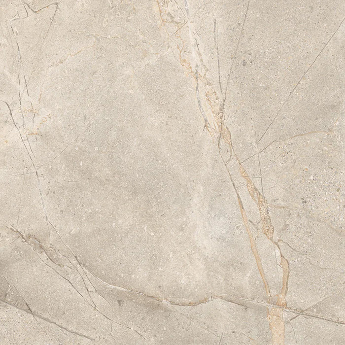 Piastrella in gres porcellanato effetto pietra e marmo della collezione Crust di Ceramica Rondine, formato 60x60 cm, colore Beige