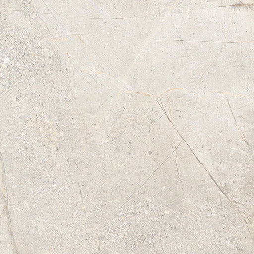 Piastrella in gres porcellanato effetto pietra e marmo della collezione Crust di Ceramica Rondine, formato 120x120 cm, colore Light Grey