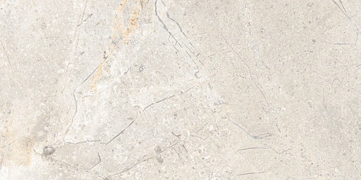 Piastrella in gres porcellanato effetto pietra e marmo della collezione Crust di Ceramica Rondine, formato 30x60 cm, colore Light Grey
