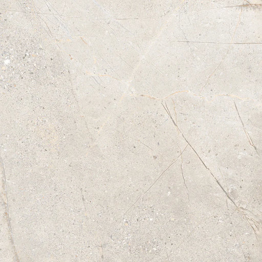 Piastrella in gres porcellanato effetto pietra e marmo della collezione Crust di Ceramica Rondine, formato 60x60 cm, colore Light Grey