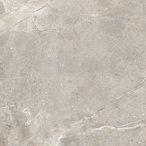 Piastrella in gres porcellanato effetto pietra e marmo della collezione Crust di Ceramica Rondine, formato 120x120 cm, colore Taupe