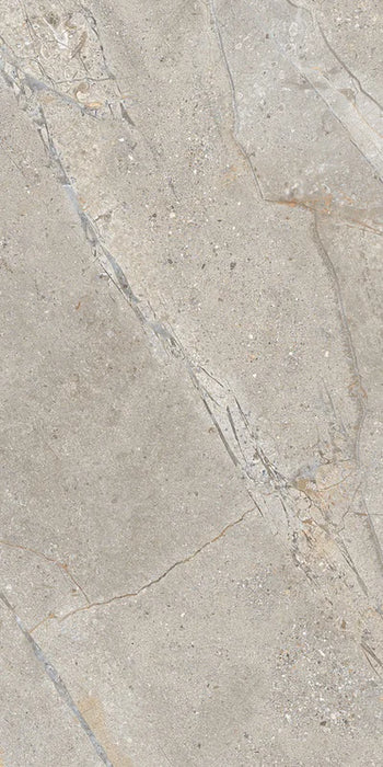 Piastrella in gres porcellanato effetto pietra e marmo della collezione Crust di Ceramica Rondine, formato 60x120 cm, colore Taupe