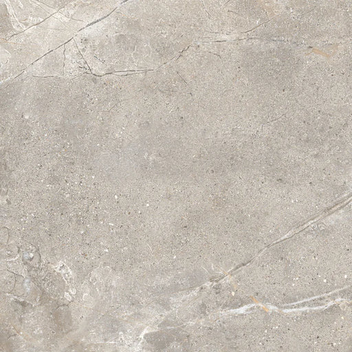 Piastrella in gres porcellanato effetto pietra e marmo della collezione Crust di Ceramica Rondine, formato 60x60 cm, colore Taupe