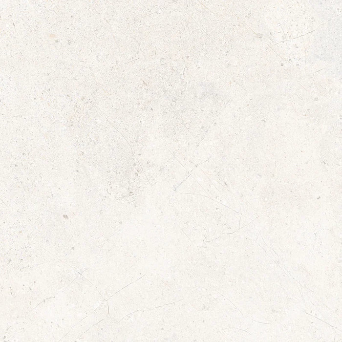 Piastrella in gres porcellanato effetto pietra e marmo della collezione Crust di Ceramica Rondine, formato 120x120 cm, colore White