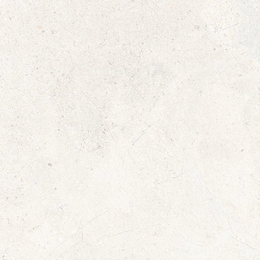 Piastrella in gres porcellanato effetto pietra e marmo della collezione Crust di Ceramica Rondine, formato 60x60 cm, colore White