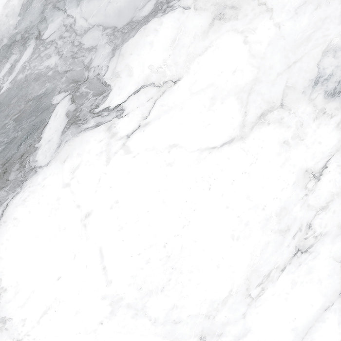 Dettaglio piastrella in gres porcellanato effetto marmo lucido della collezione Canova di Ceramica Rondine, formato 60x60, colore Arabescato