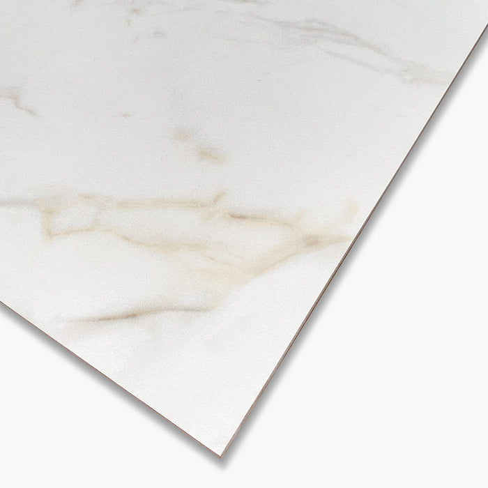 Foto piastrella in gres porcellanato effetto marmo opaco della collezione Canova di Ceramica Rondine, formato 60x120, colore Calacatta Gold