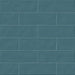 Dettaglio piastrella da rivestimento in gres porcellanato effetto matoncino opaco vellutato 8,2x25 cm, della collezione Nuances, di Casalgrande Padana, Colore Blu Sherpa
