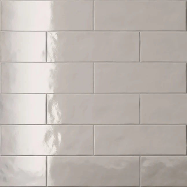 Dettaglio piastrella da rivestimento in gres porcellanato effetto matoncino lucido 8,2x25 cm, della collezione Nuances, di Casalgrande Padana, Colore Cameo