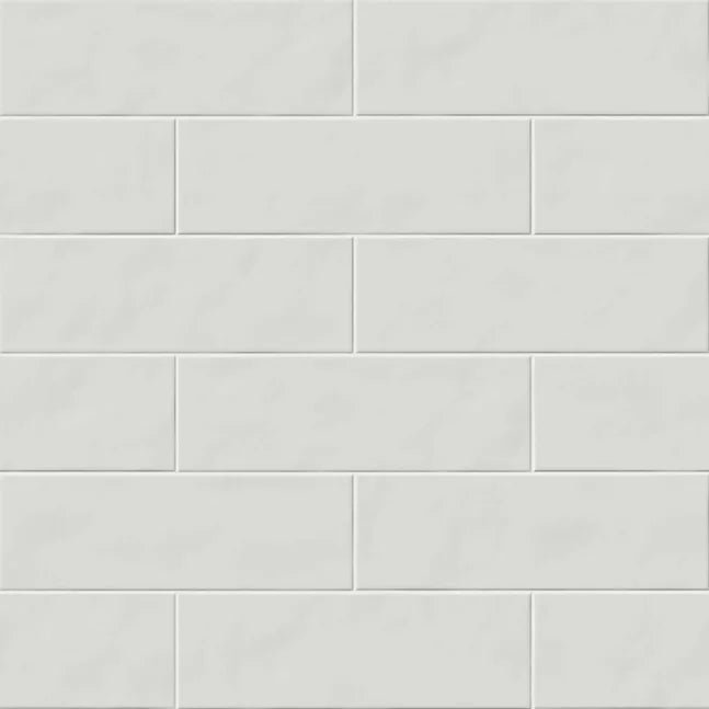 Dettaglio piastrella da rivestimento in gres porcellanato effetto matoncino opaco vellutato 8,2x25 cm, della collezione Nuances, di Casalgrande Padana, Colore Neve