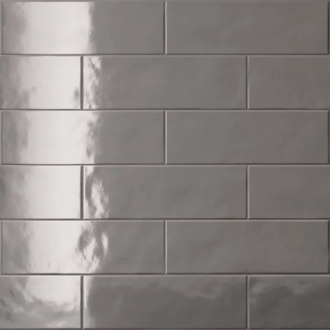 Dettaglio piastrella da rivestimento in gres porcellanato effetto matoncino lucido 8,2x25 cm, della collezione Nuances, di Casalgrande Padana, Colore Tundora